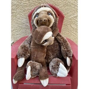 Dan Dee Collectors Choice Mother Baby Sloth Jumbo Giant 35" Plush Stuffed Animal